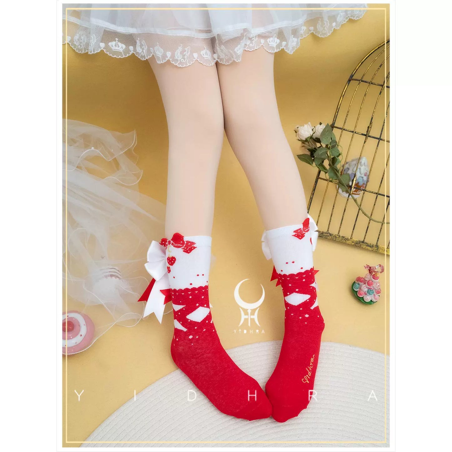 Yidhra~Christmas Lolita Socks Sweet Ankle Socks