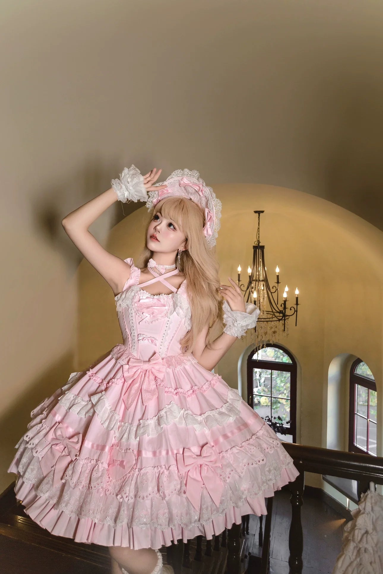 Immersive original~Belia~Old School Lolita JSK Sweet Doll Princess Dress