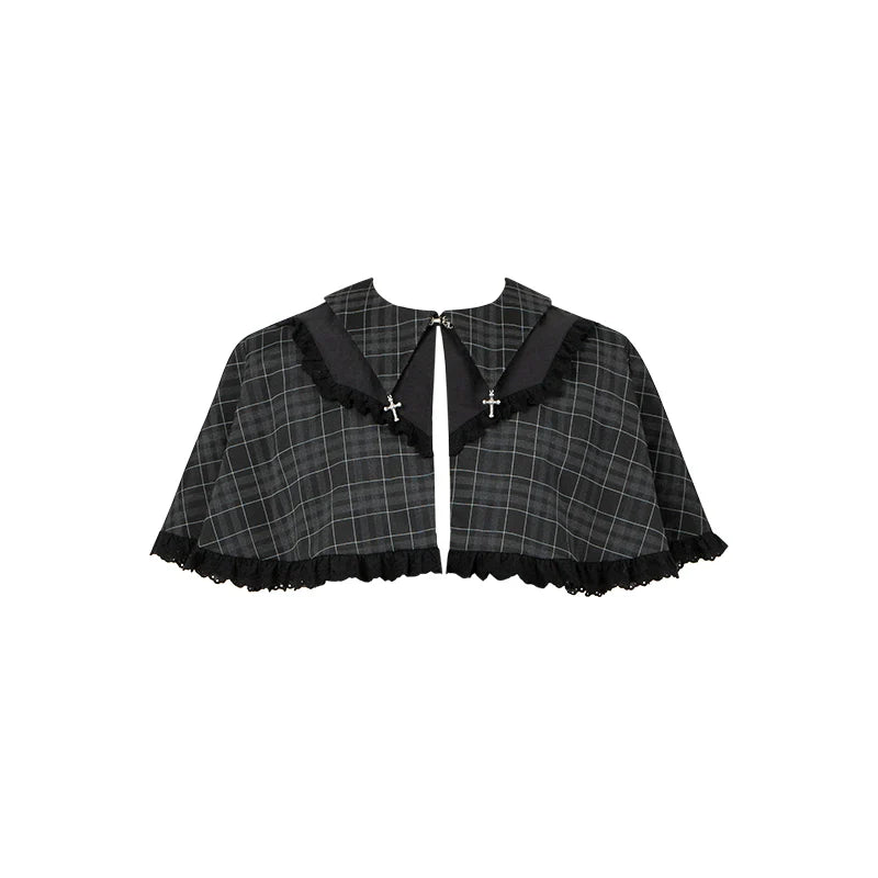 With PUJI~Ming Stationery~Gothic Lolita Bustier Dress and Shawl Set Lolita Blouse