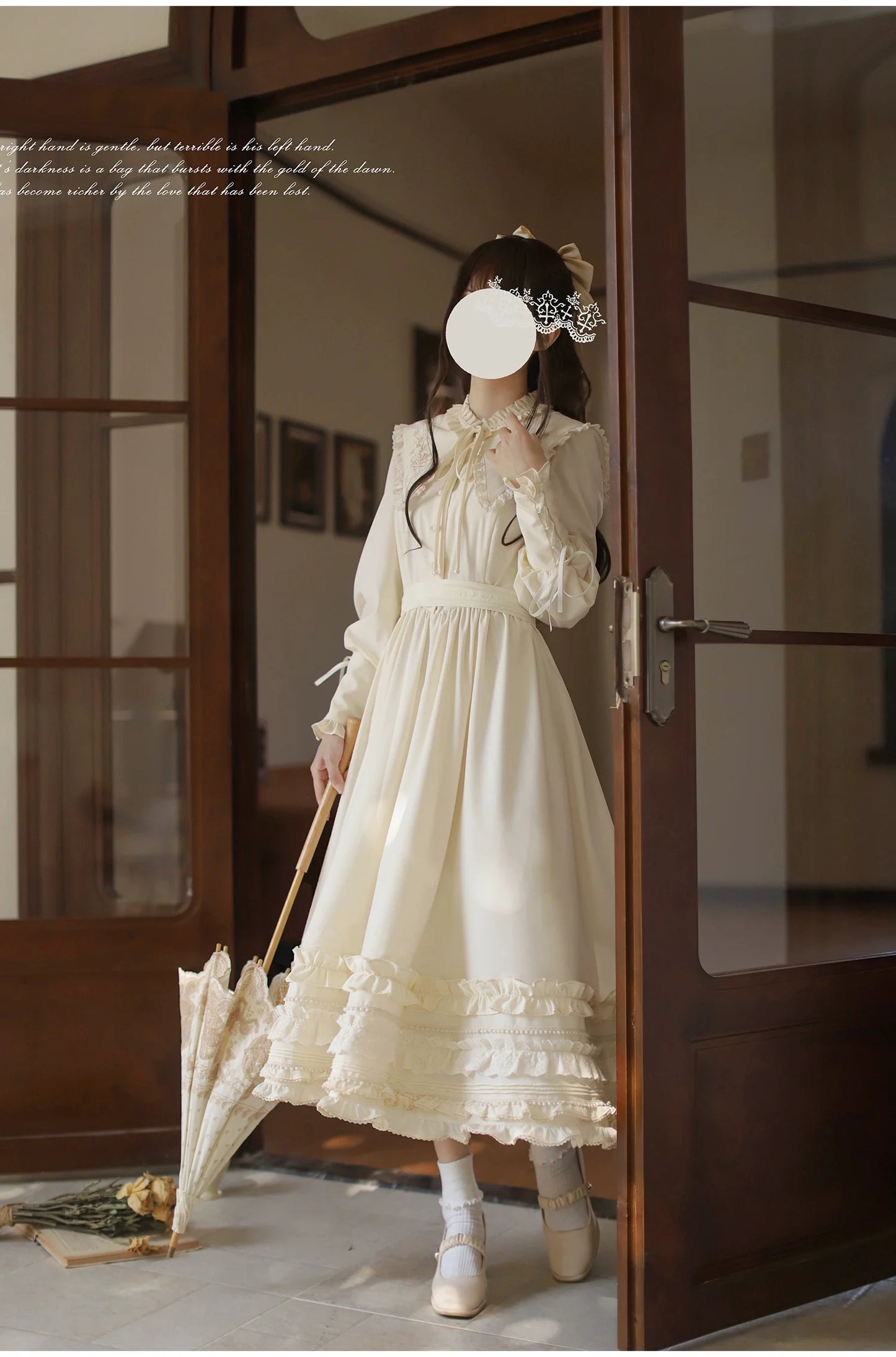HuTaoMuJK~Wind Kiss Tulip~Classic Lolita OP Elegant Lolita Cardigan