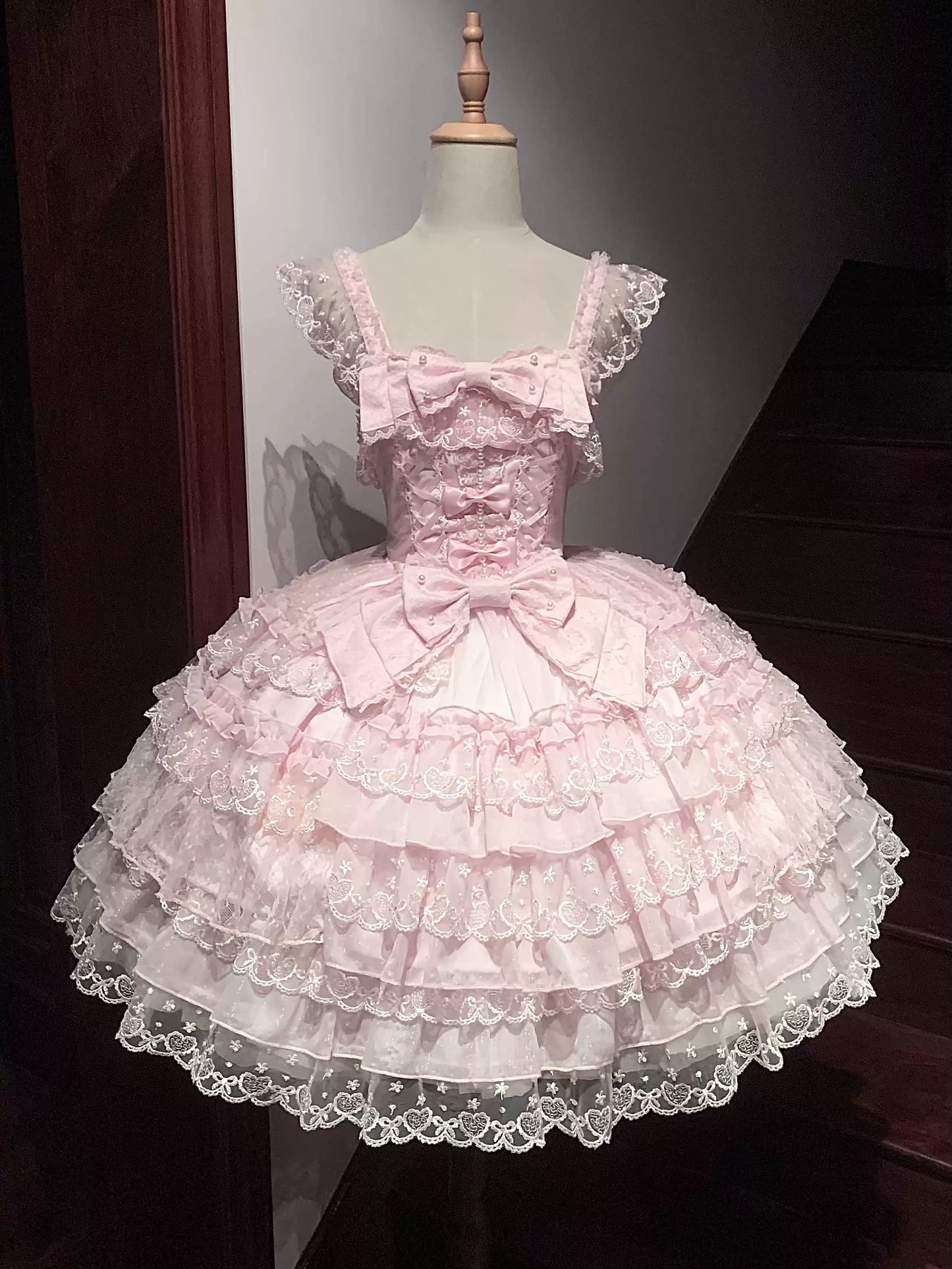 Sugar Girl~Love Overture~Sweet Lolita JSK Suit Tiered Ruffles Dress