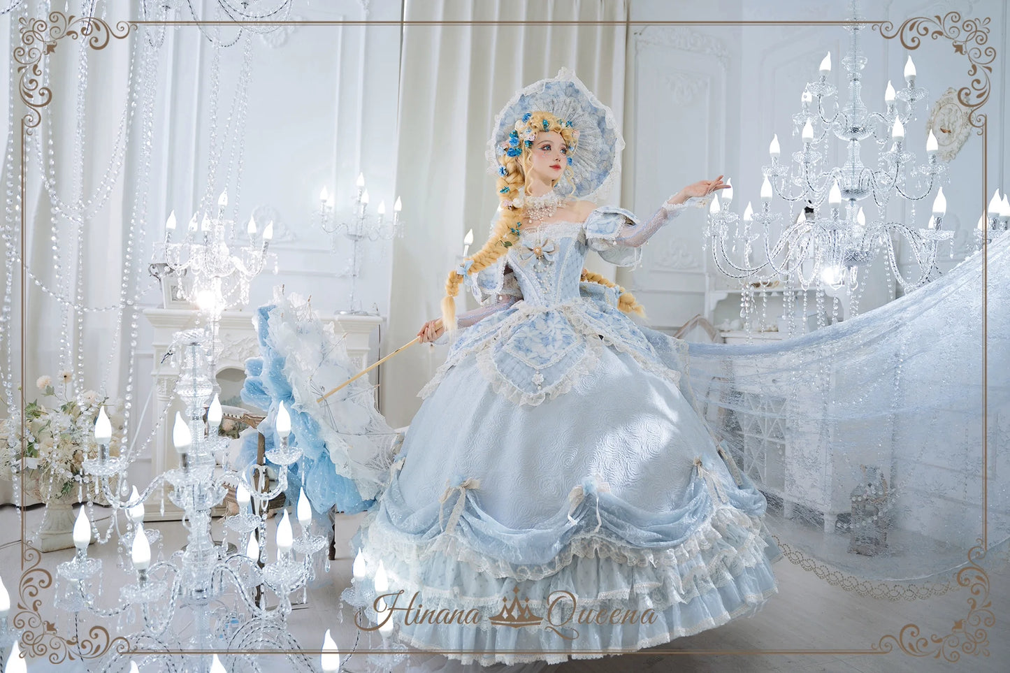 Hinana Queena~With Belle~Bridal Wedding Lolita OP Dress Available for Custom Size