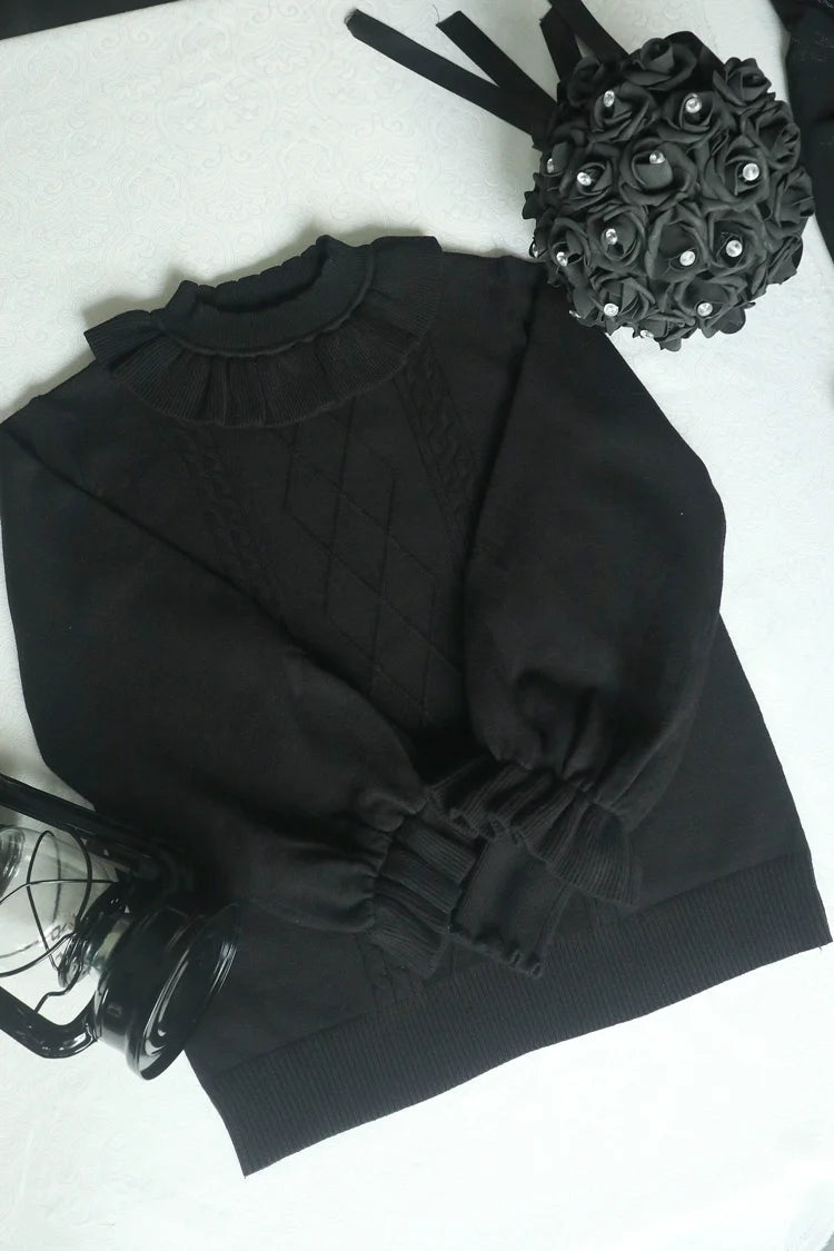 Forest Fluorescent Carps~Sweet Lolita Sweater Autumn and Winter Lolita Inner Wear