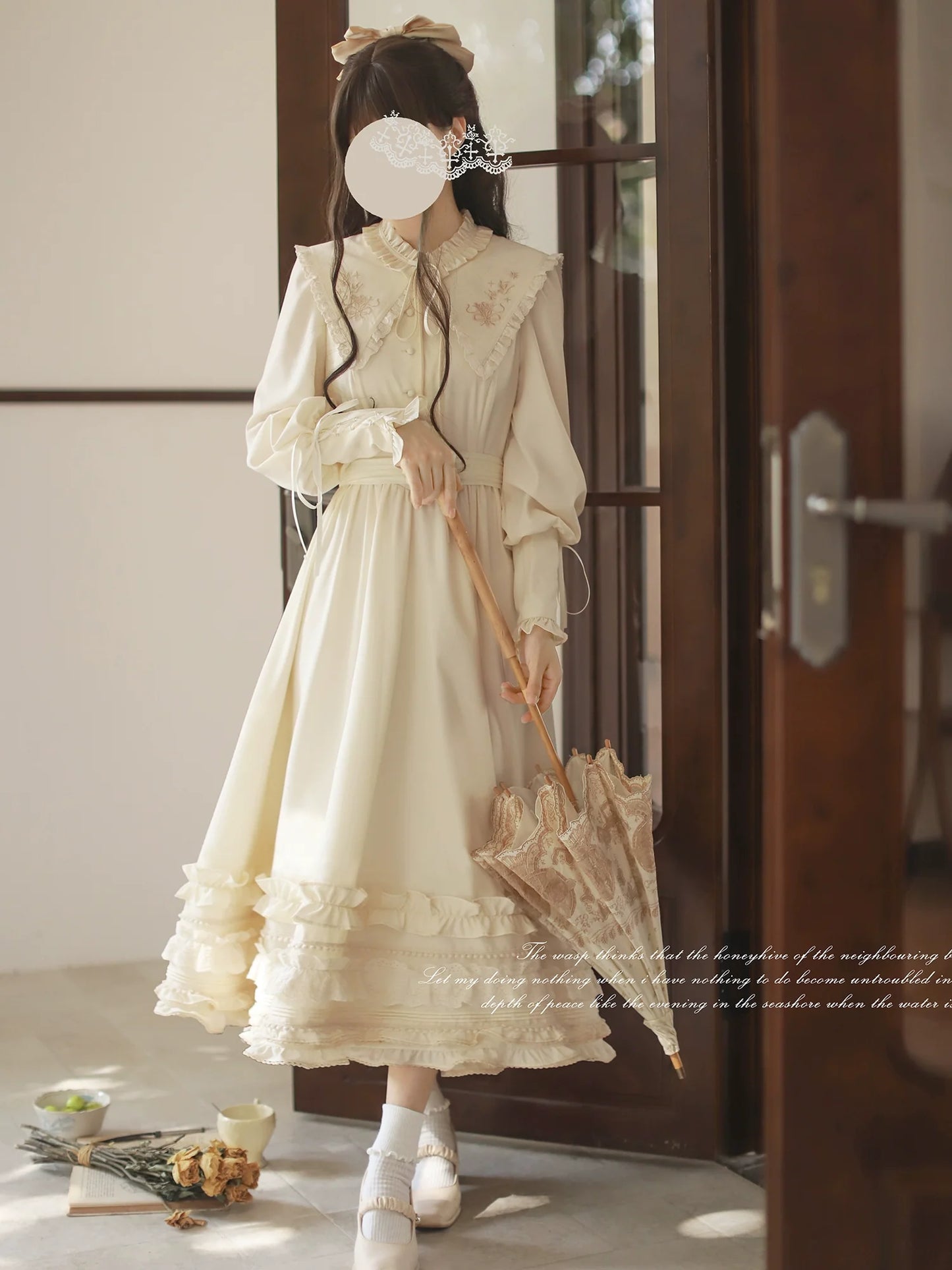 HuTaoMuJK~Wind Kiss Tulip~Classic Lolita OP Elegant Lolita Cardigan