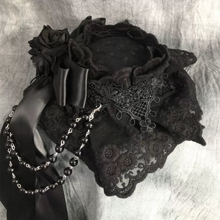 Day Dream~Gothic Lolita Top Hat Lolita Tea Party Halloween Hair Accessory