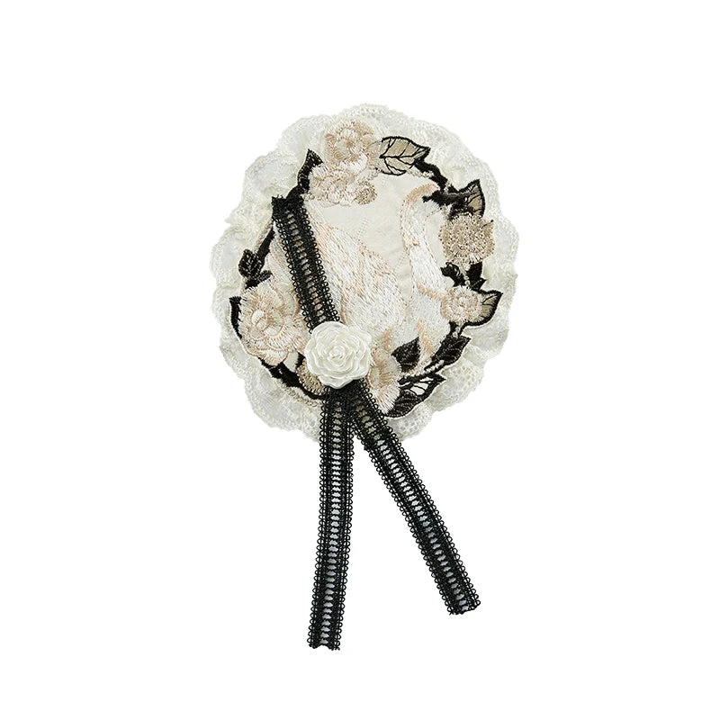 Nuit De Cellophane~Wild Swan~Classic Lolita Accessory Elegant Lolita Bag and Headdress