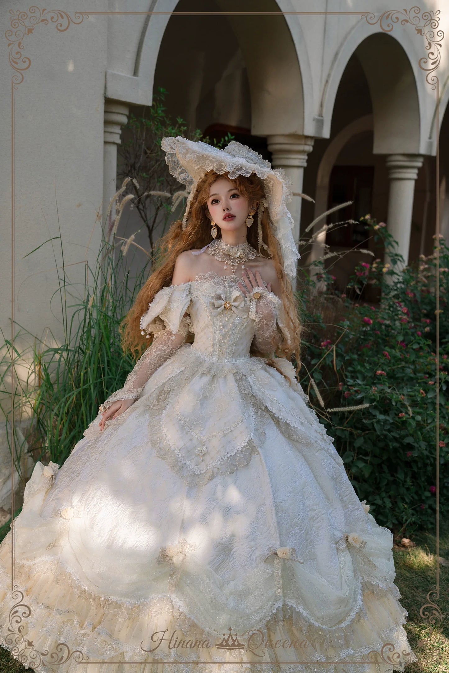 Hinana Queena~With Belle~Bridal Wedding Lolita OP Dress Available for Custom Size