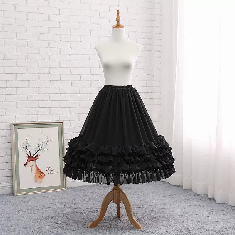 Your Princess~Lolita Fashion Cosplay Fishbone Adjustable Petticoat