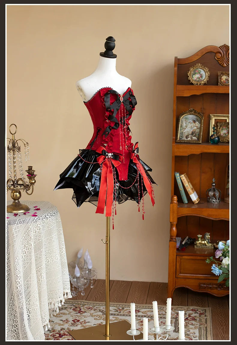 Signorina~Daydreamer~Gothic Lolita Shorts Set Lolita Fishbone Corset