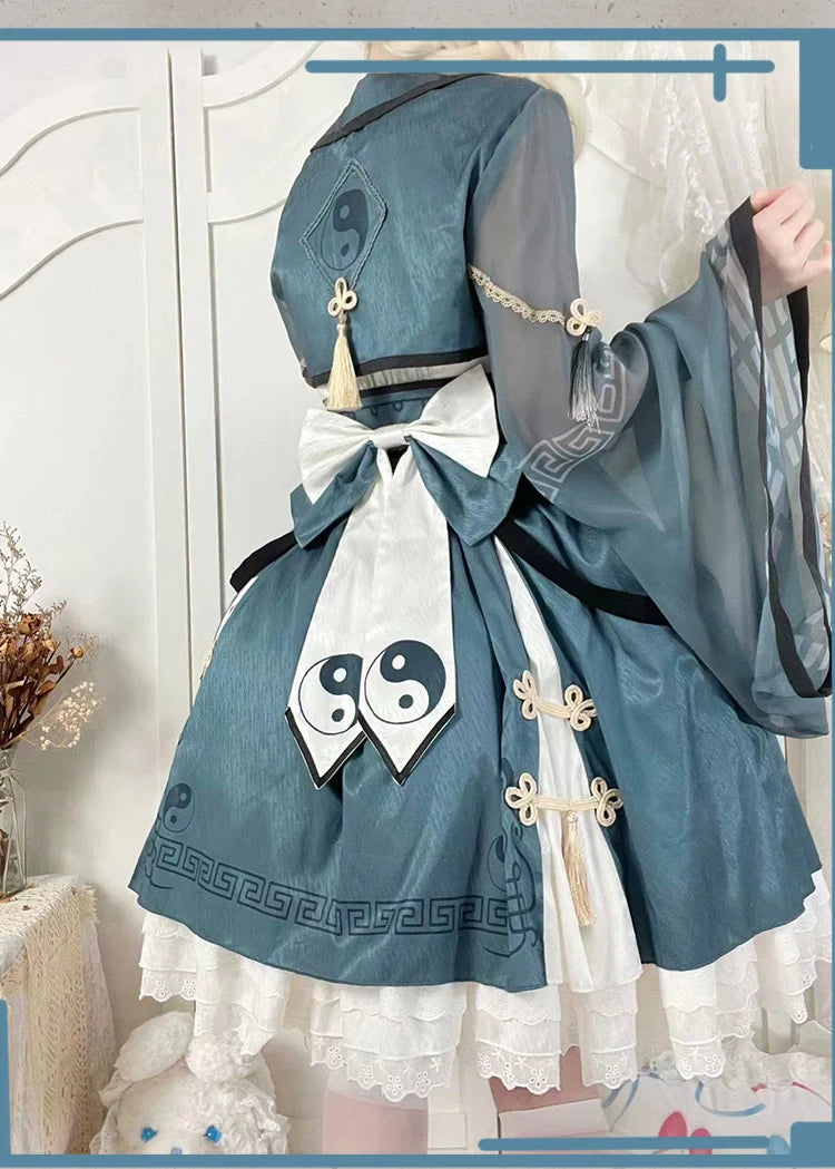 OCELOT~Qi Lolita JSK Suit Chinese Taoism Lolita Dress Set
