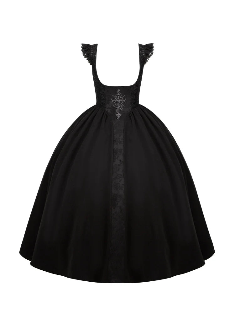 With PUJI~Poem of Dusk~Gothic Lolita Bust-supporting Dress Suit