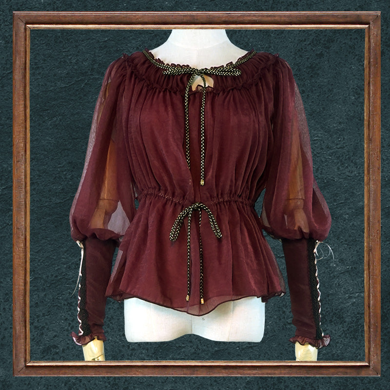 (BFM)FunCcino~Ragnarok~Nordic Lamb Leg Sleeves Lolita Blouse