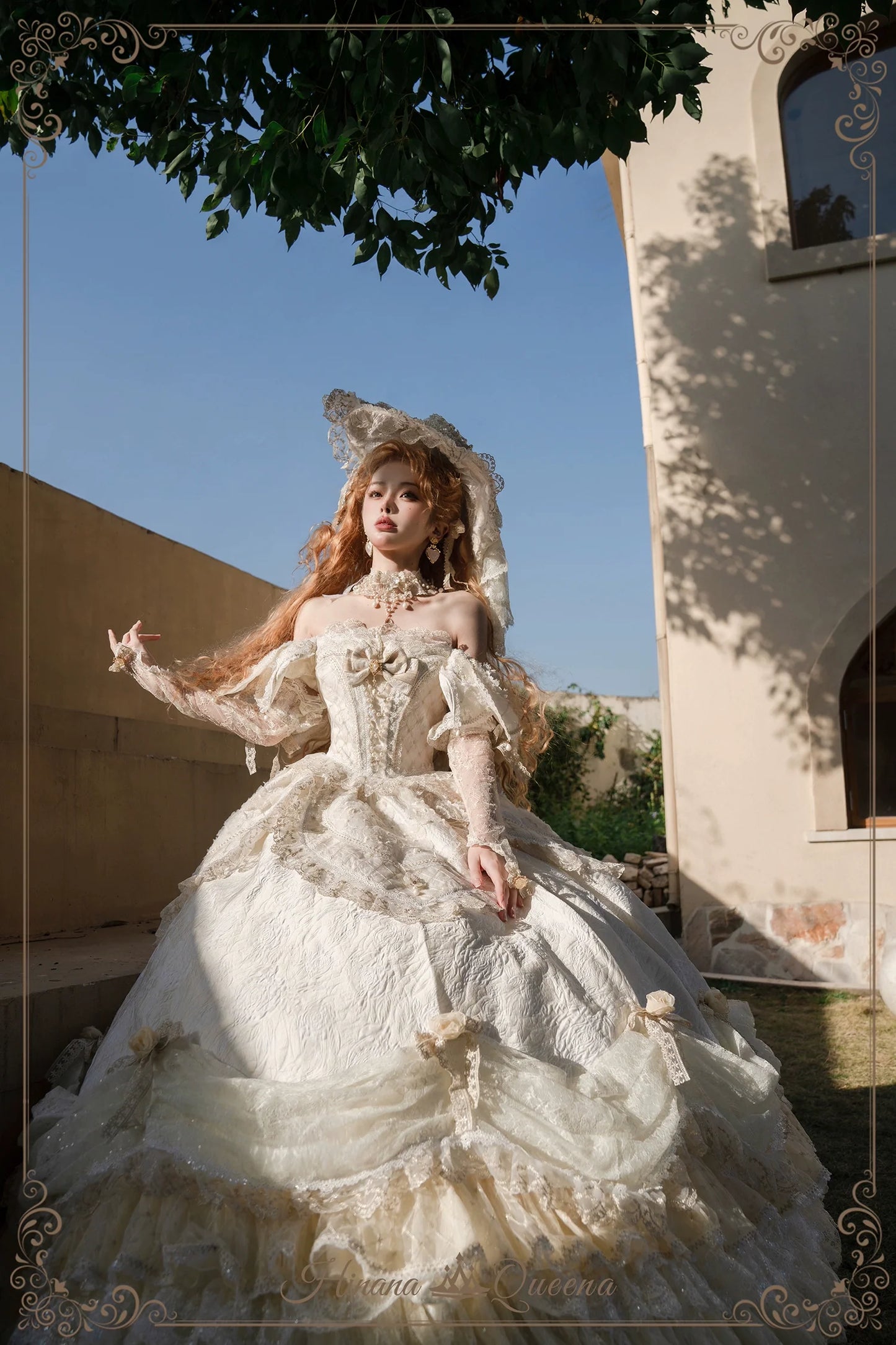 Hinana Queena~With Belle~Bridal Wedding Lolita OP Dress Available for Custom Size