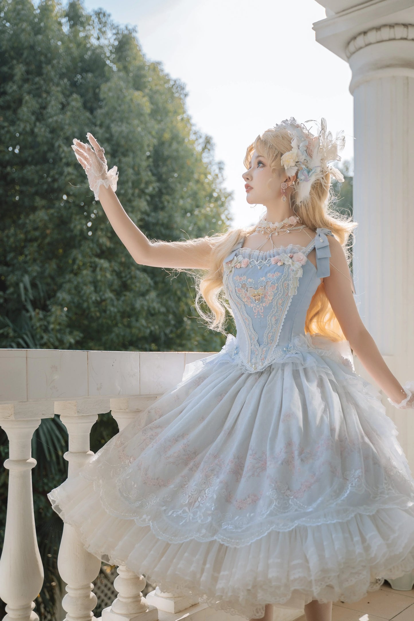 (BFM)Garden Cat~Dreamy Dance Gorgeous Lolita JSK and SK