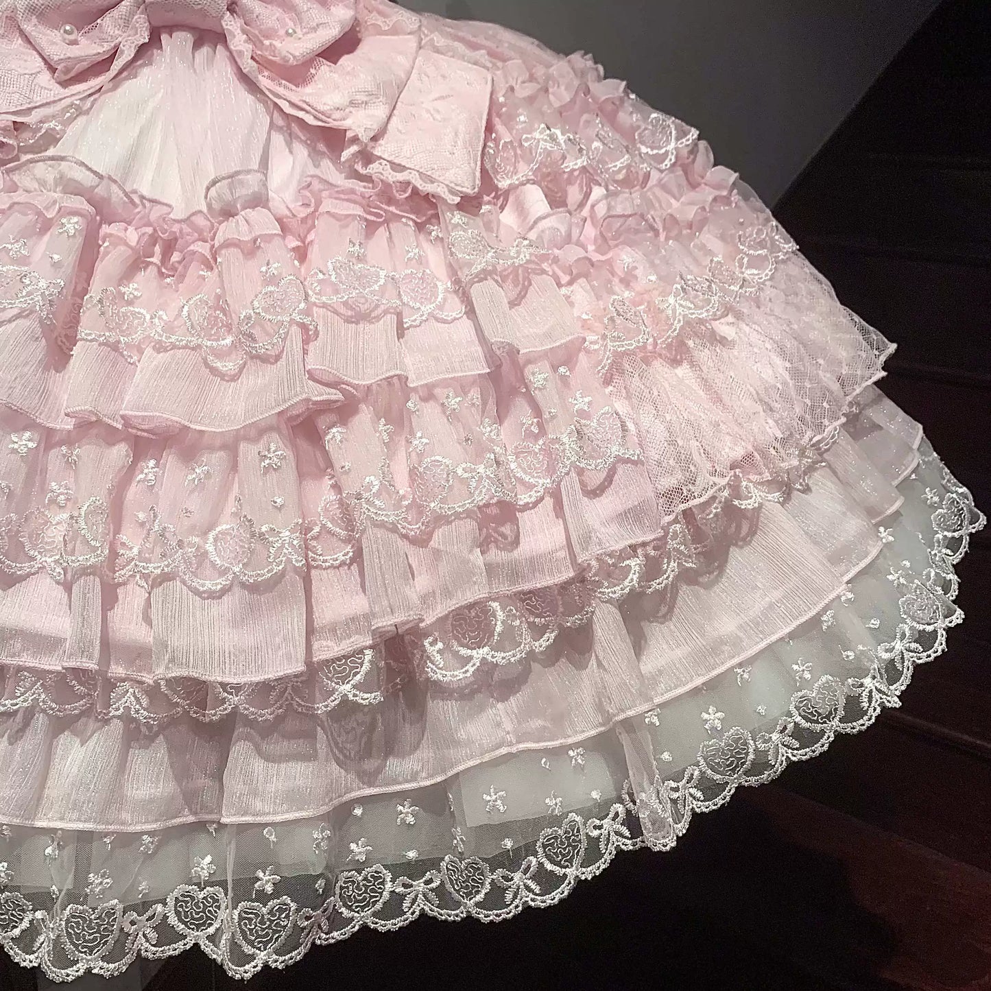 Sugar Girl~Love Overture~Sweet Lolita JSK Suit Tiered Ruffles Dress