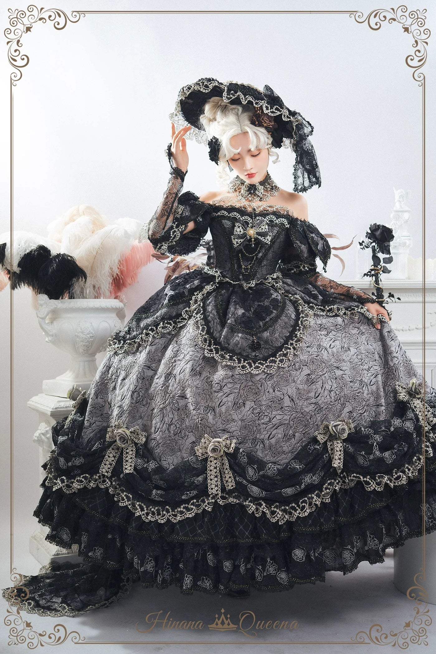 Hinana Queena~With Belle~Bridal Wedding Lolita OP Dress Available for Custom Size