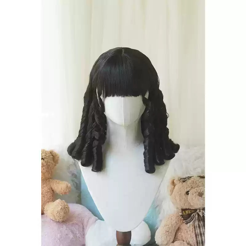Imperial Tea~Retro Lolita Wig Short Roman Curl Hairpiece