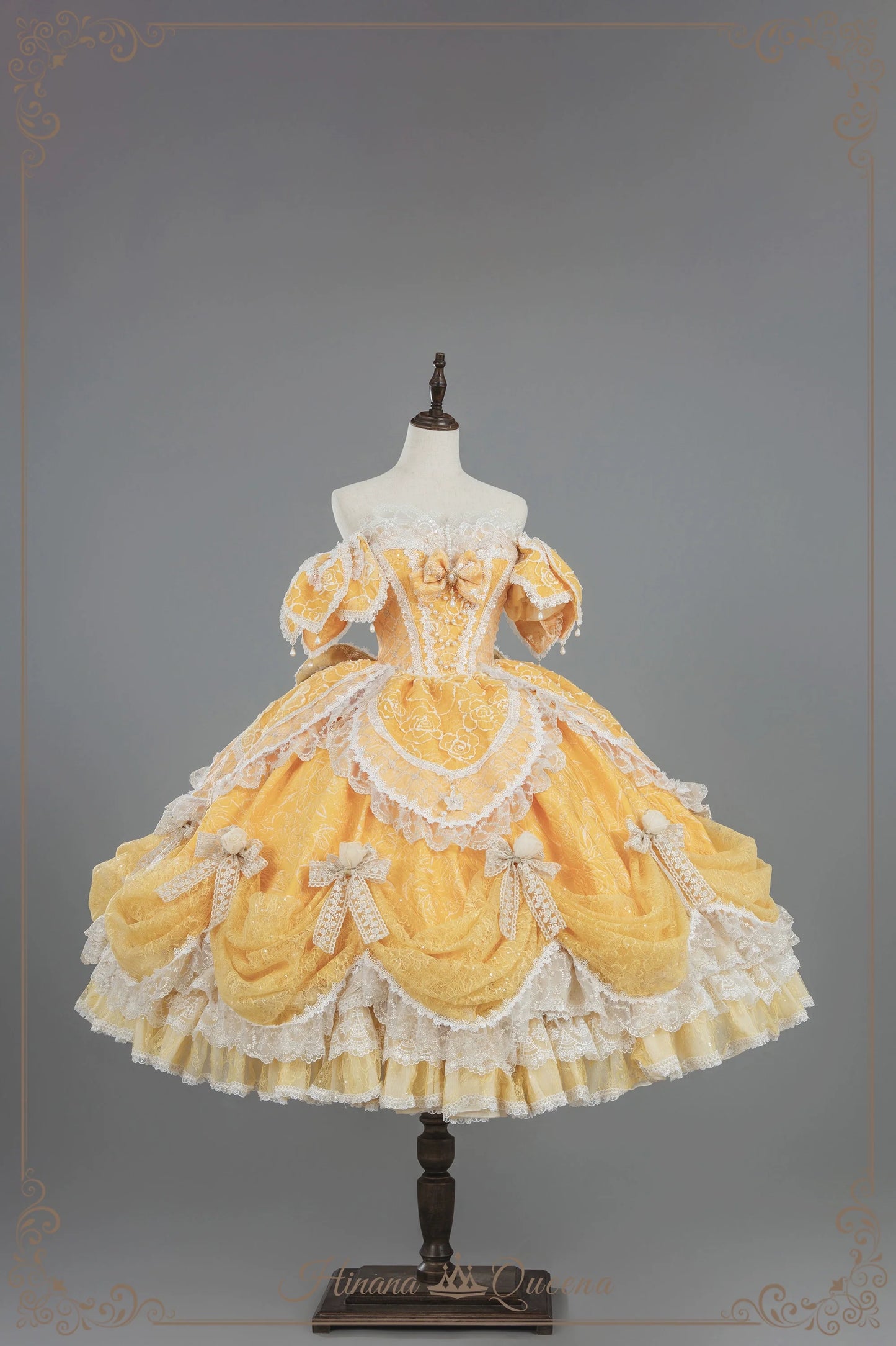 Hinana Queena~With Belle~Bridal Wedding Lolita OP Dress Available for Custom Size