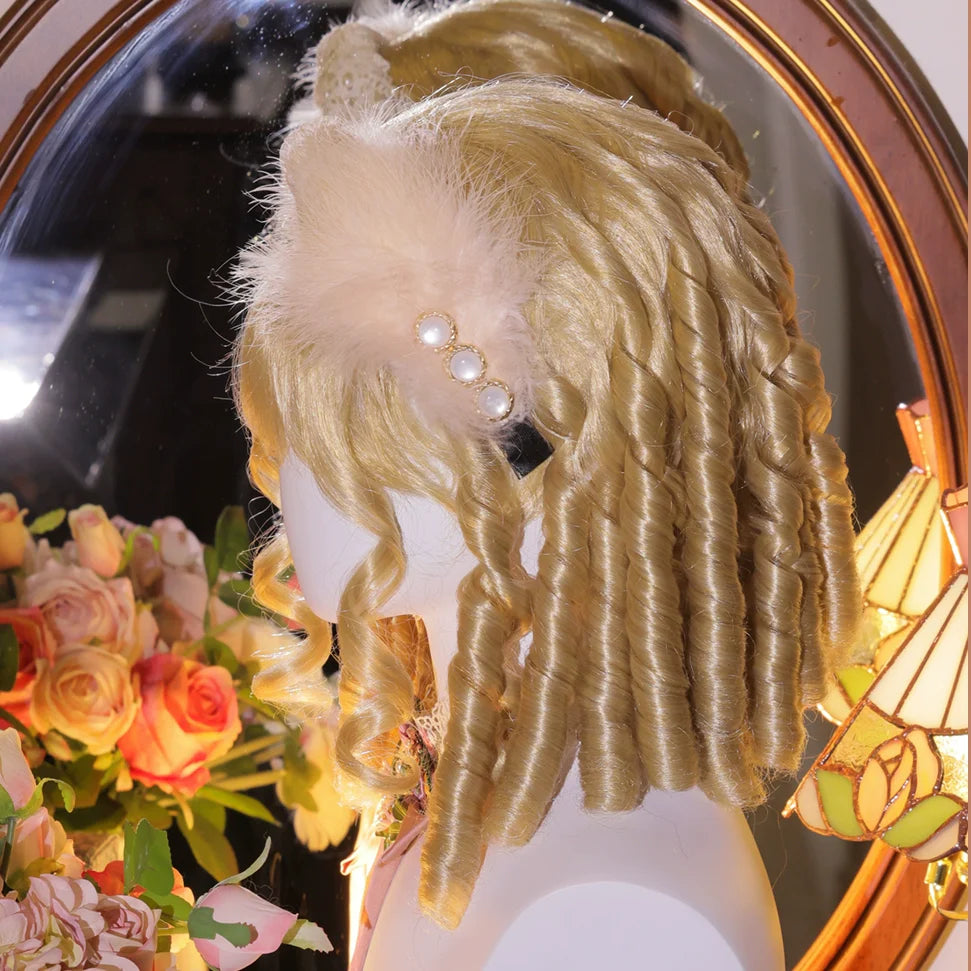 Mabuxi~33CM Sparkling Lolita Wig Roman Curls Gorgeous Court Wig
