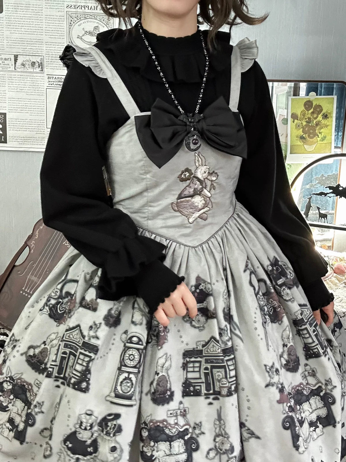 Forest Fluorescent Carps~Sweet Lolita Sweater Autumn and Winter Lolita Inner Wear