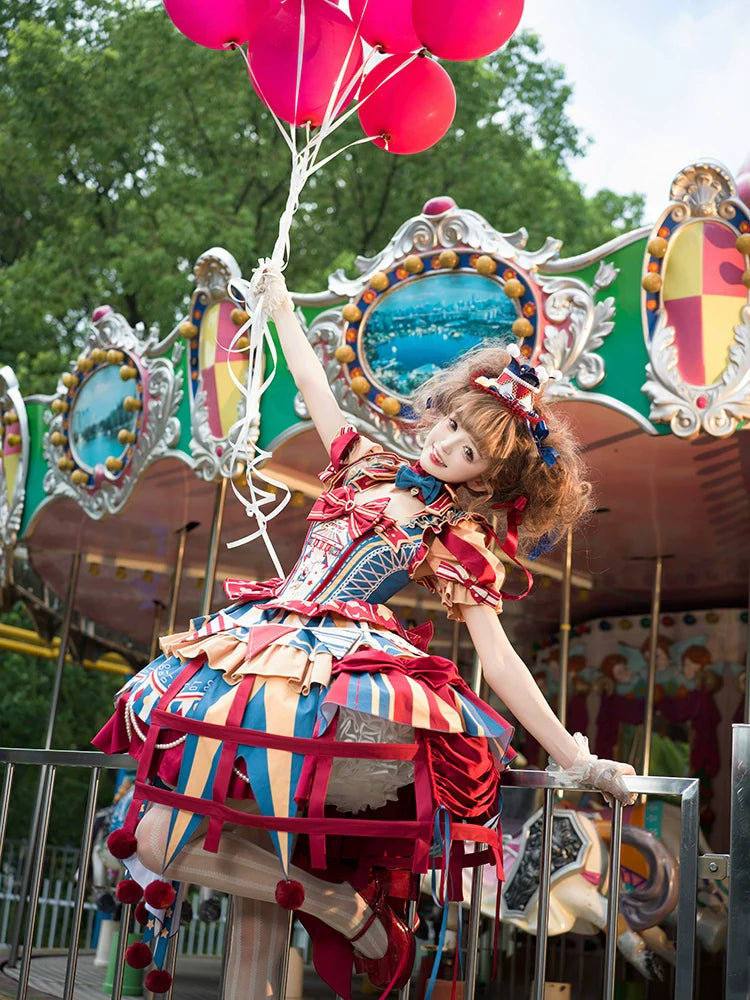Half Sweet Lolita~Circus Fairy Tale Opener~Doll-Like Kawaii Lolita Dress