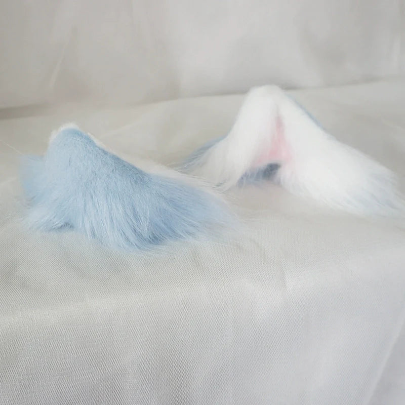 MaoJiang Handmade~Sweet Lolita Headdress Cat Ear Hair Clips