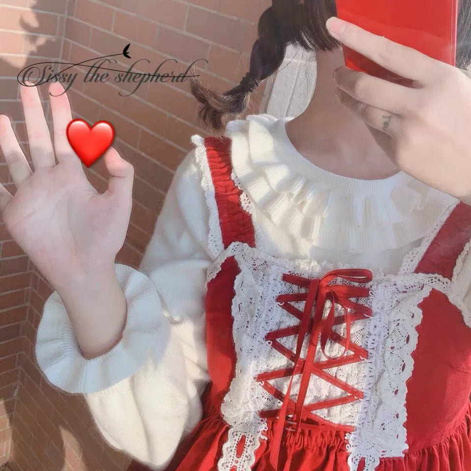 Sissy the shepherd~Sweet Lolita Sweater Autumn and Winter Lolita Innerwear