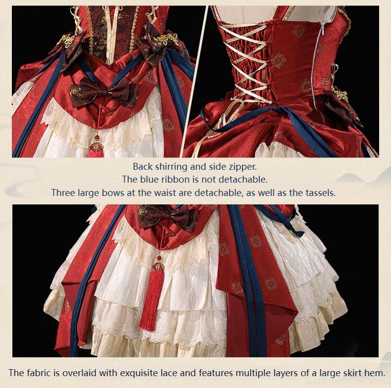 Urtto~Fengming Yaoshan~Winter Qi Lolita JSK Set with Chinese Style Cape and Bolero
