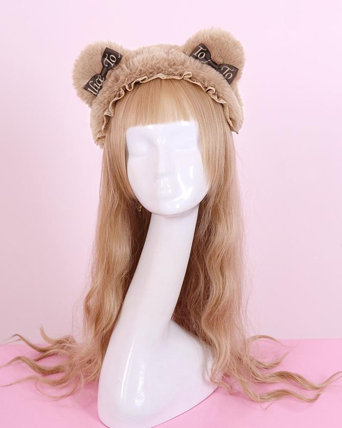 To Alice~Dear Dolls~Sweet Lolita Salopette Bear Print Dress