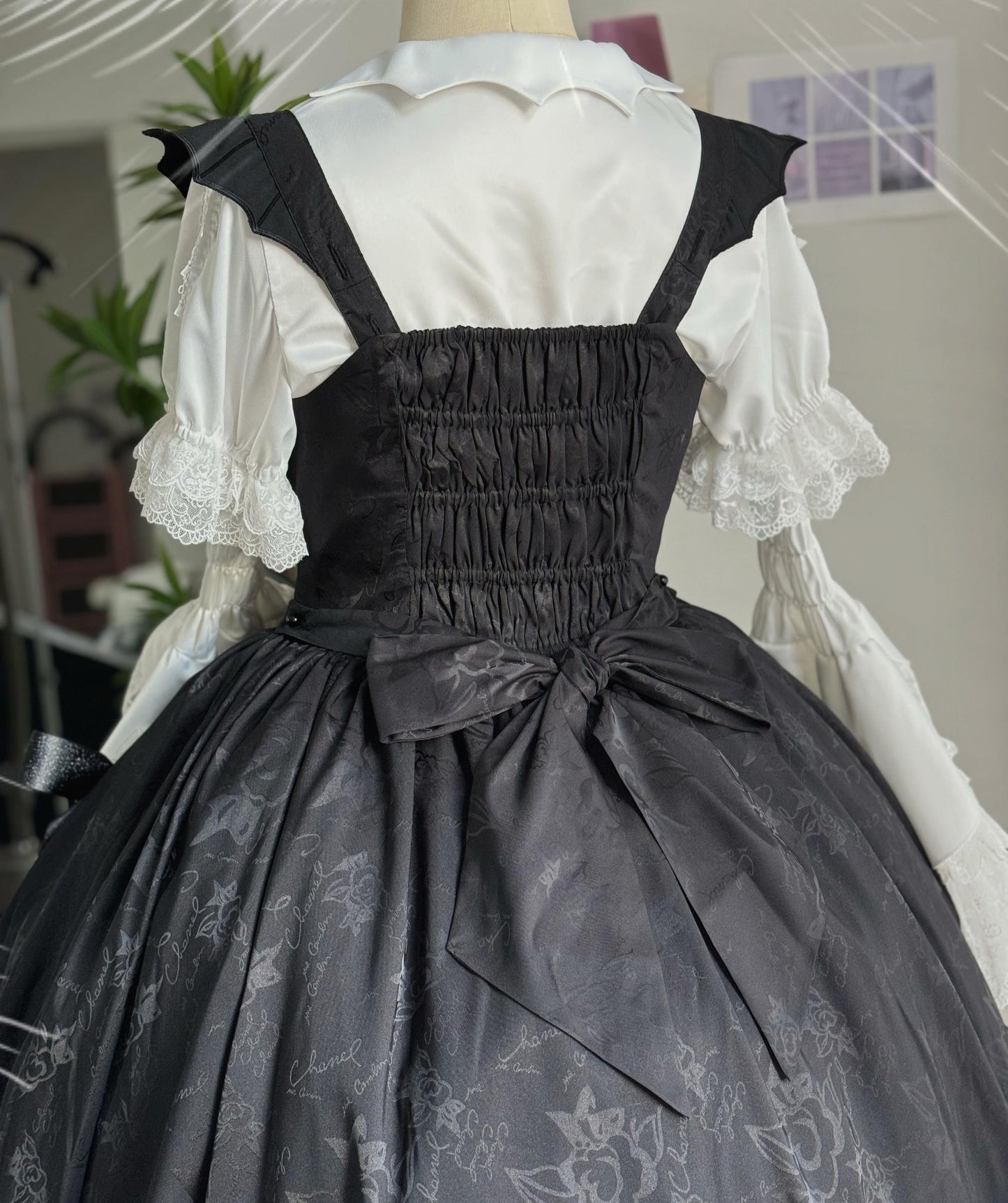 CastleToo~Night Rose~Elegant Ouji Lolita Suits With Lolita JSK And Shorts