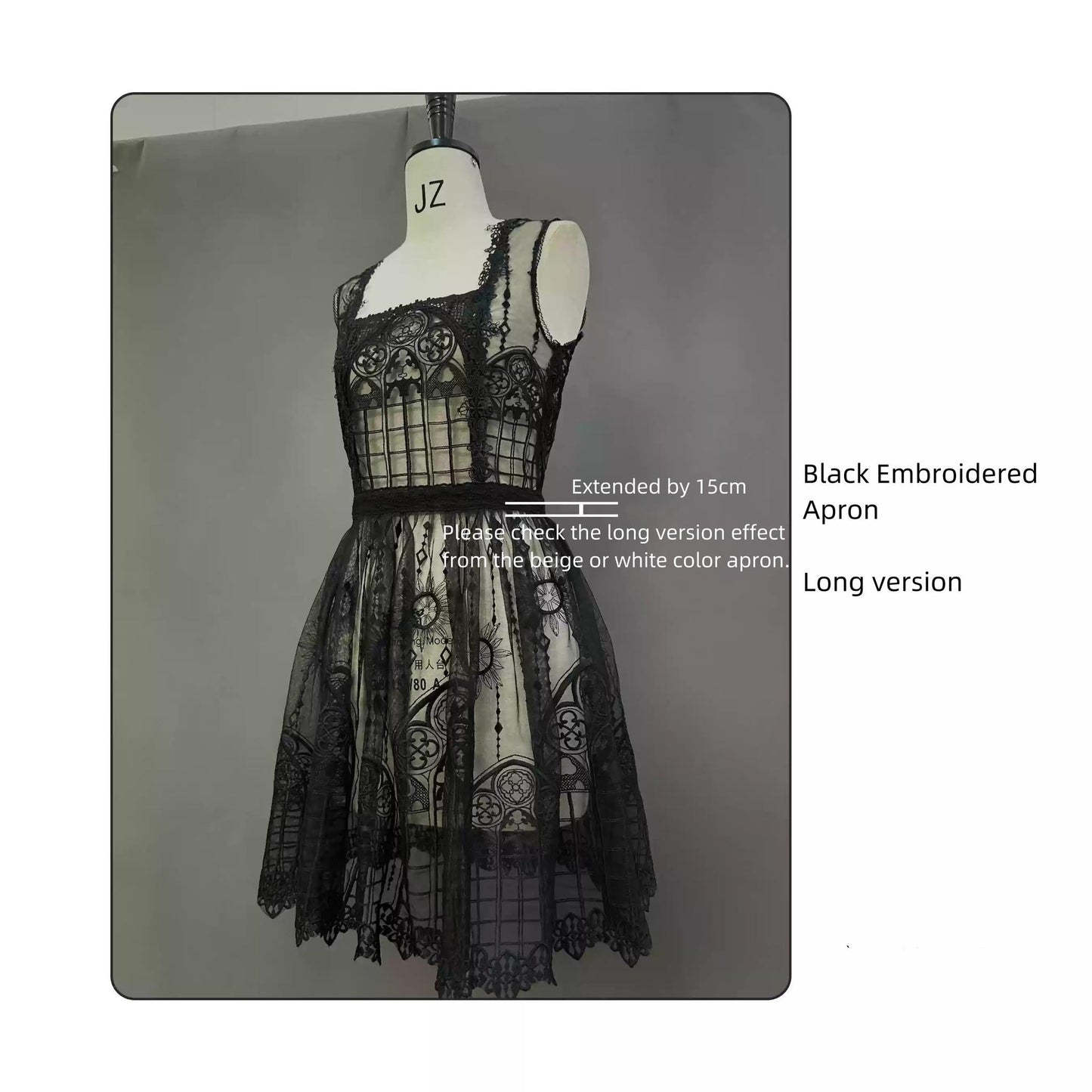 SUSIN~Night Traveler~Classic and Elegant Gothic Dress with Colorful Window Prints