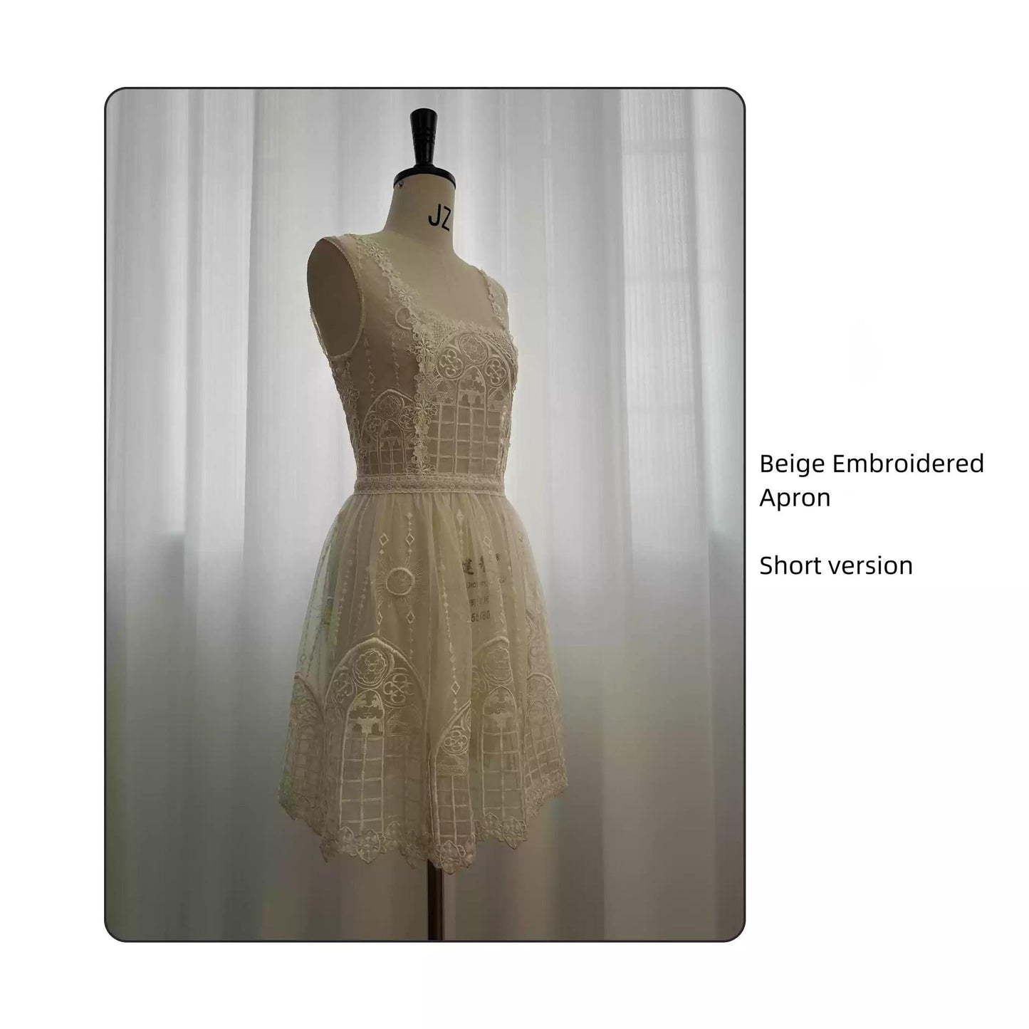 SUSIN~Night Traveler~Classic and Elegant Gothic Dress with Colorful Window Prints