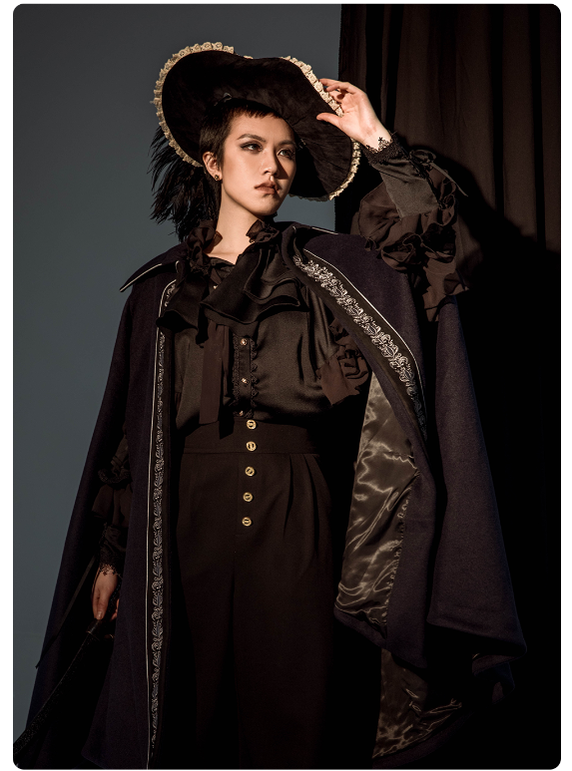 (Buyforme)ZJstory~Dragon Bone Cemetery~Gothic Lolita Shirt Long Sleeve Blouse