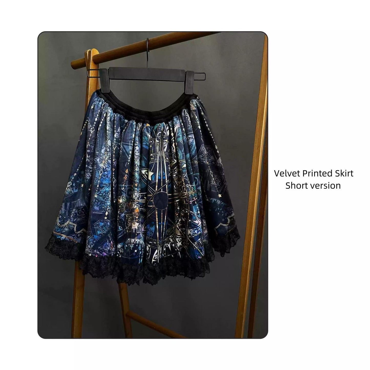 SUSIN~Night Traveler~Classic and Elegant Gothic Dress with Colorful Window Prints