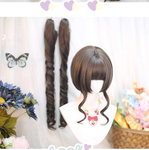 Dalao Home~Stellar Bits~Daily Lolita Wig Detachable Curl Hair Double Ponytails
