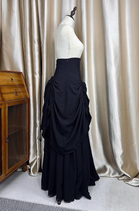 The Original Witch~Witch Returns~Gothic Lolita SK Set Fishbone Lace Corset Skirt Shirt
