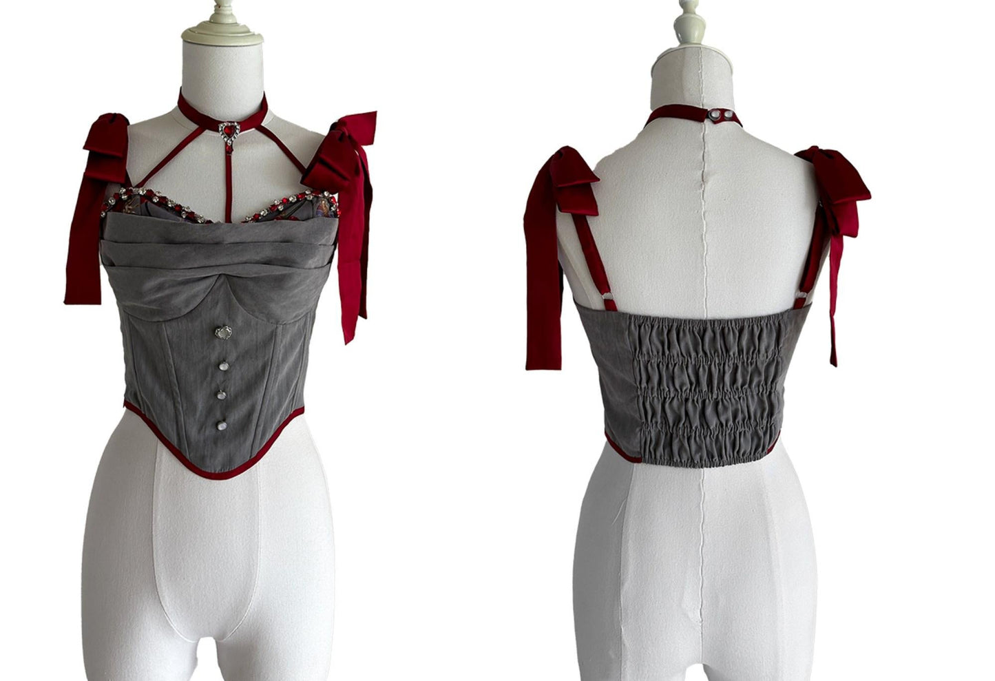 (Buy for me)Gloaming~Sweet Lolita Cherry print Short Sleeve OP and SK Set