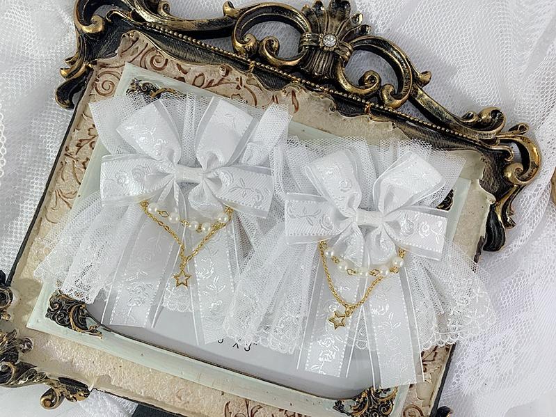 Sweet Jelly Lolita~Double Layer Lace Cuffs Elegant Lolita Gloves