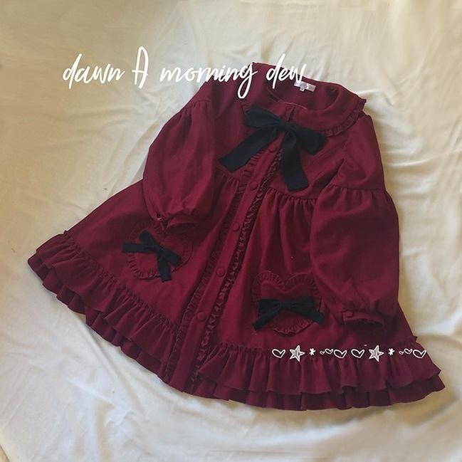 Dawn and Morning~Winter Lolita Coat Lovely Lolita Wool Coat Dress