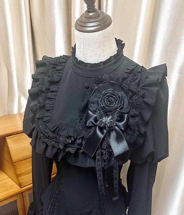 The Original Witch~Witch Returns~Gothic Lolita SK Set Fishbone Lace Corset Skirt Shirt
