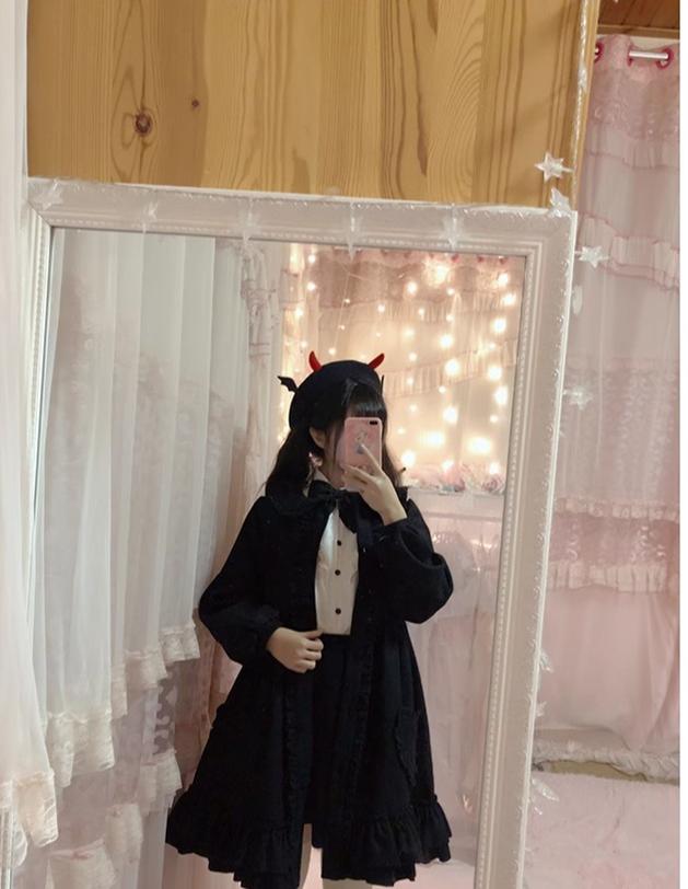 Dawn and Morning~Winter Lolita Coat Lovely Lolita Wool Coat Dress