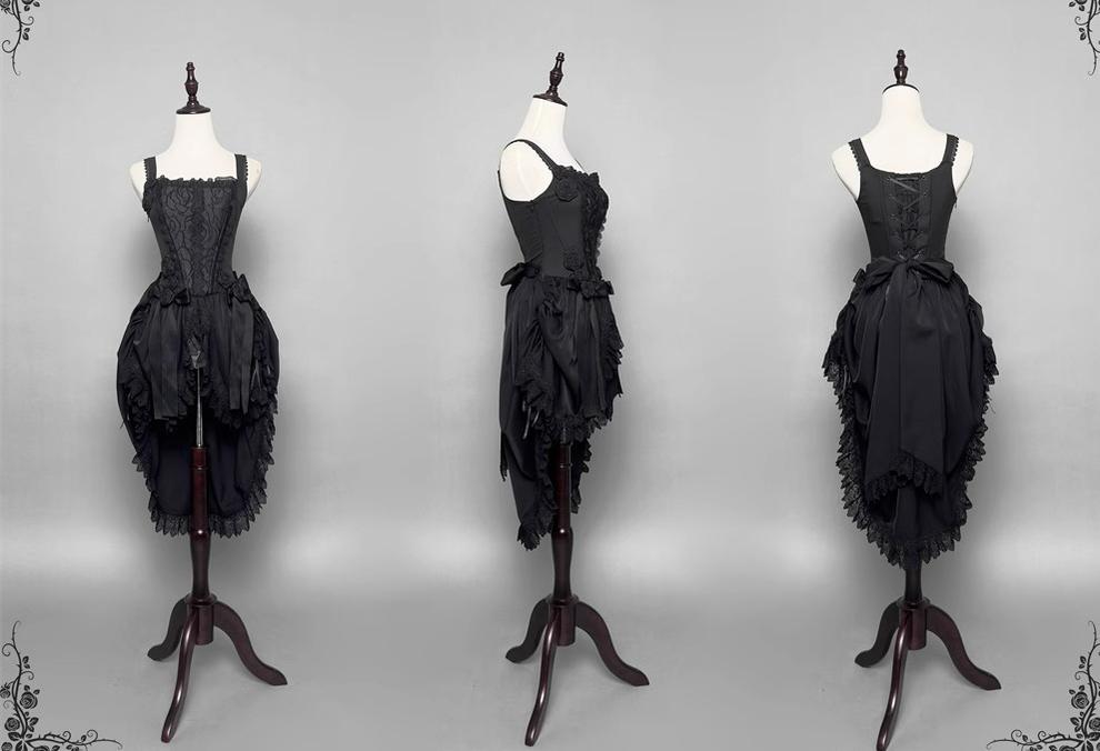 LeMiroir~Saint~Gothic Lolita Bolero Skirt Mermaid Dress Corset