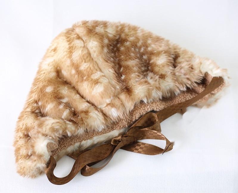 Xiaogui~Deer Spot~Japanese Kawaii Lolita Hat Cute Antler Fleece Lei Feng Hat