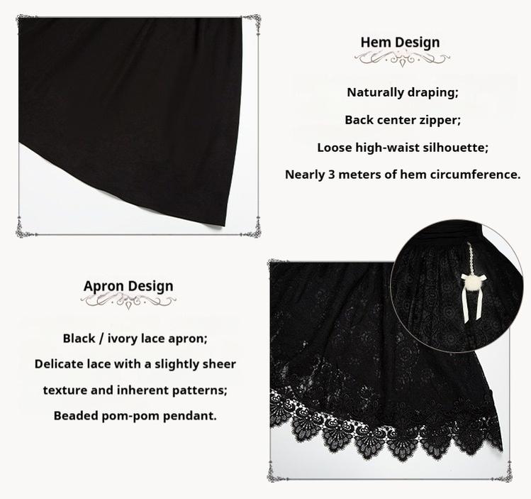 With PUJI~Twilight Choir~Twin Lolita OP Suit Loose Version Dress with Apron